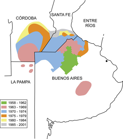 Extensi&oacute;n progresiva del &aacute;rea end&eacute;mica de Fiebre Hemorr&aacute;gica Argentina