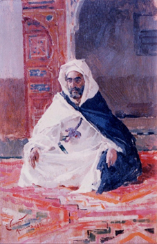 Portrait of Felipe &Oacute;vilo in Marrakech, by Enrique Simonet (1894). Source: Courtesy of Milagro &Oacute;vilo.