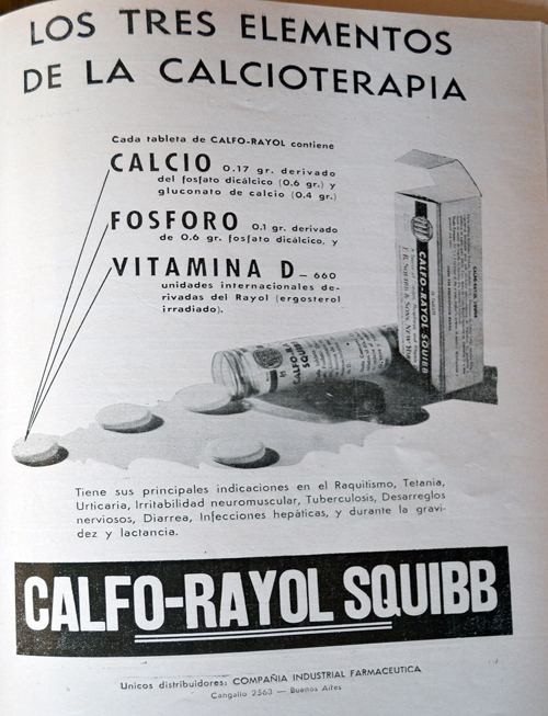 Publicidad del laboratorio «SQUIBB y SONS»
