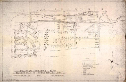 Plano de las plantaciones de los centrales de Manuel Rionda. Archives of Bragha Brother Collections. New York Public Library