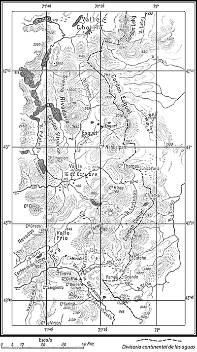H. Steffen: Esquicio de las cuencas subandinas de las zonas del Futaleufú y Carrenleufú (Palena)