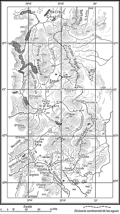 H. Steffen: Esquicio de las cuencas subandinas de las zonas del Futaleuf&uacute; y Carrenleuf&uacute; (Palena)