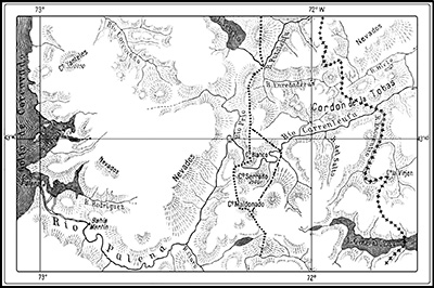H. Steffen: Fijaci&oacute;n de l&iacute;mites en el r&iacute;o Palena
