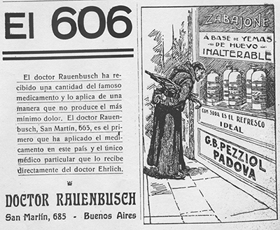 Propaganda acerca del 606- Caras y Caretas. Semanario festivo, literario, art&iacute;stico y de actualidades, A&ntilde;o XIII, Nº 638, Buenos Aires, 24/12/1910- Buenos Aires