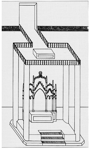 Egas brothers, Hospital Real, Santiago de Compostela, 15th century, central double altar, Rosende Valdés, Rosende Valdés, 1999, p. 46.
