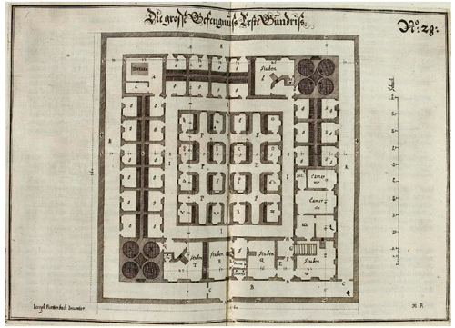 Furttenbach, Joseph the “large prison”, 1635. Furttenbach, 1635, illustration 28.