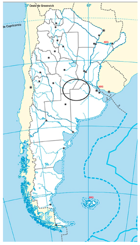 Zonas principalmente afectadas. Fuente: elaboraci&oacute;n propia en base a Instituto Geogr&aacute;fico Nacional (web)