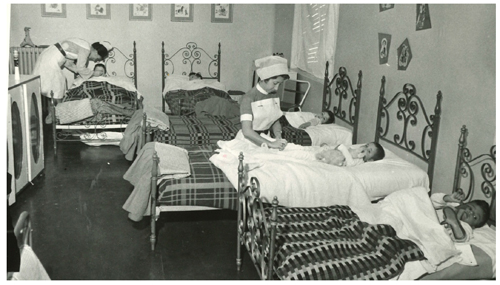 Dormitorio de la residencia